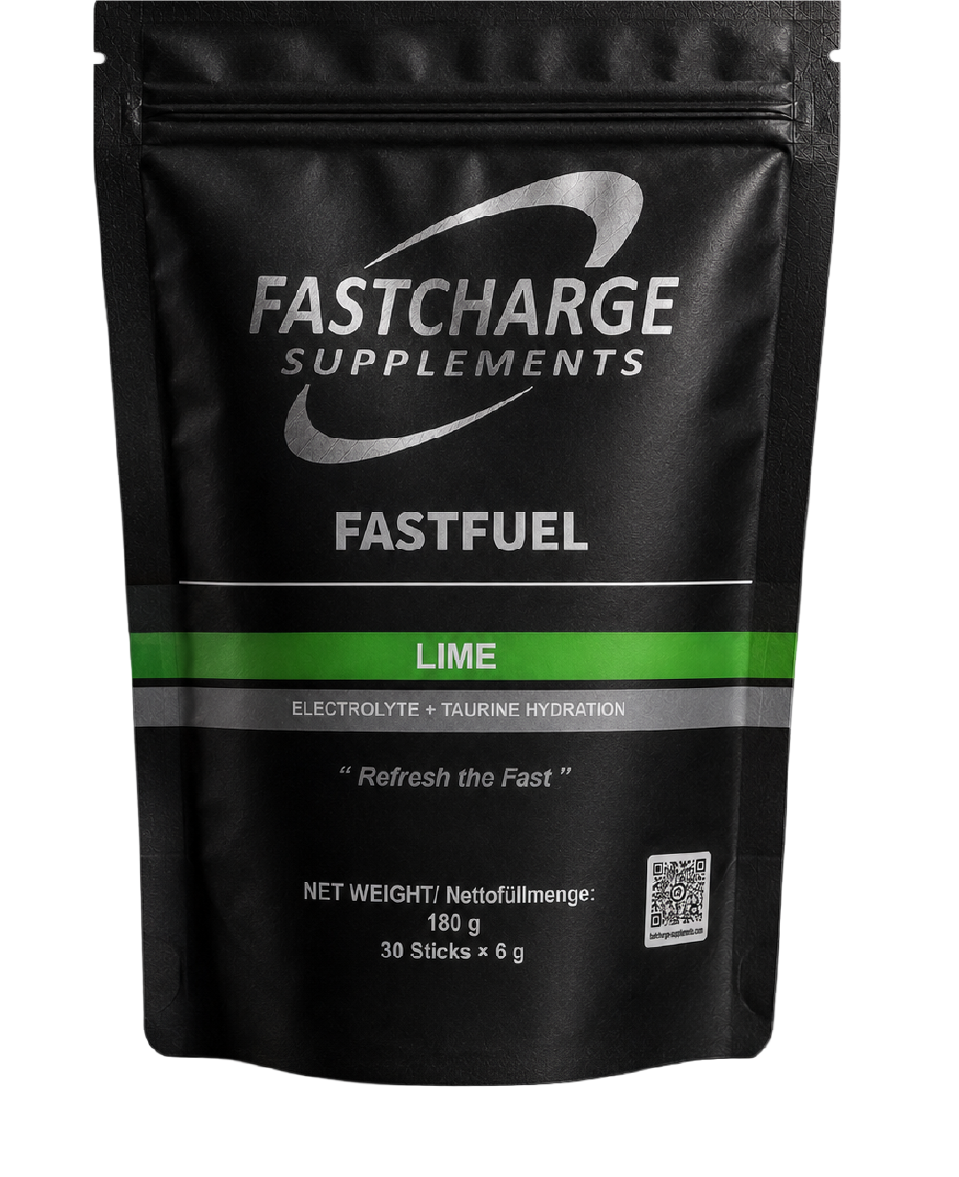 FastFuel Lime electrolyte and taurine pouch