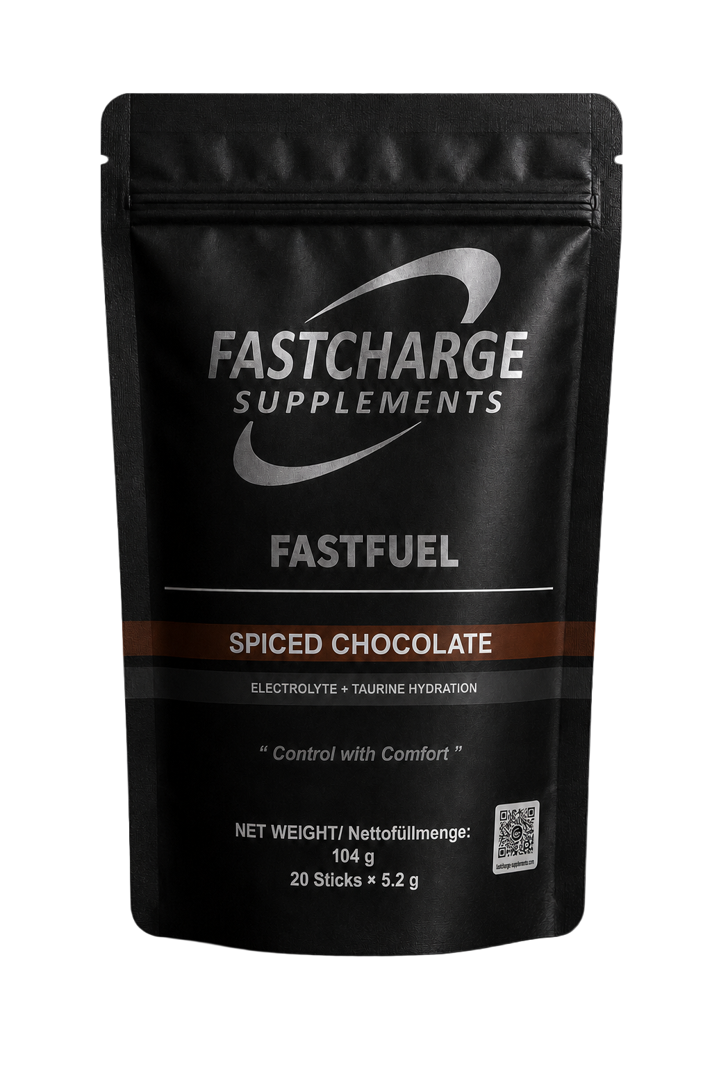 FastFuel Spiced Chocolate electrolyte and taurine pouch