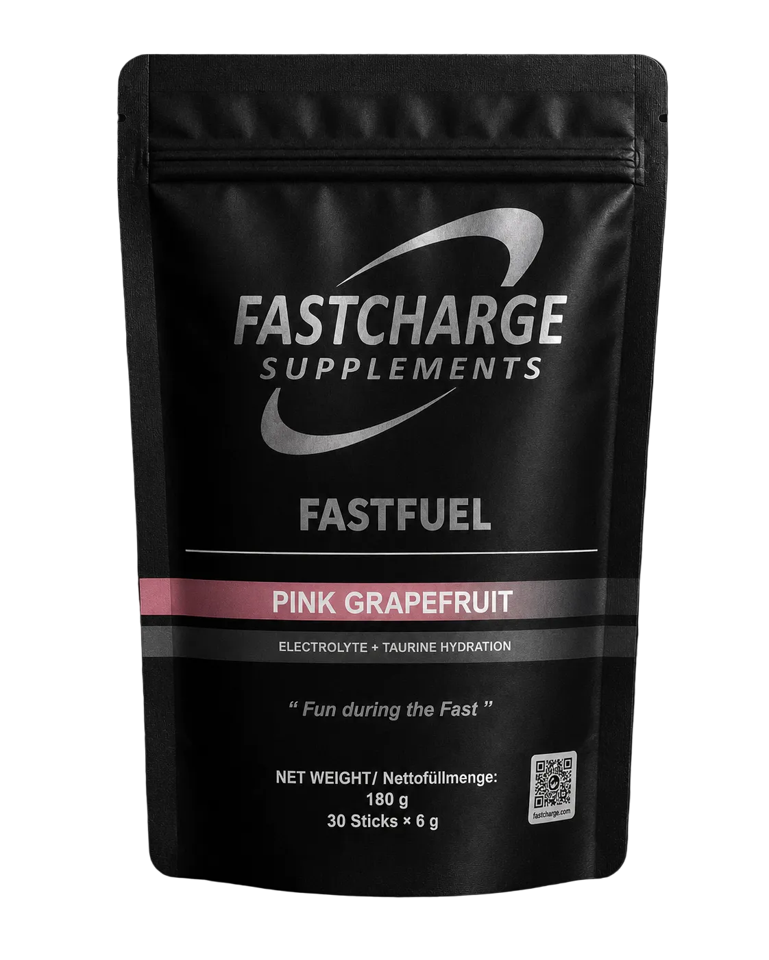 FastFuel Pink Grapefruit electrolyte and taurine pouch